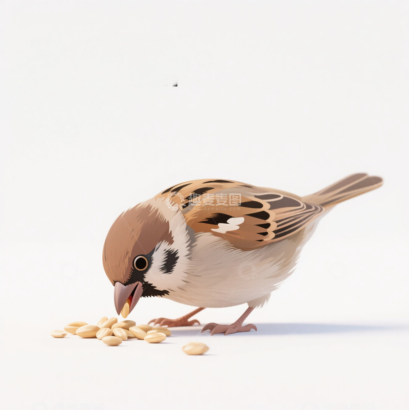 高清大图下载【趣麦麦图】麻雀