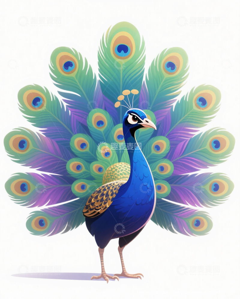 高清大图下载【趣麦麦图】孔雀