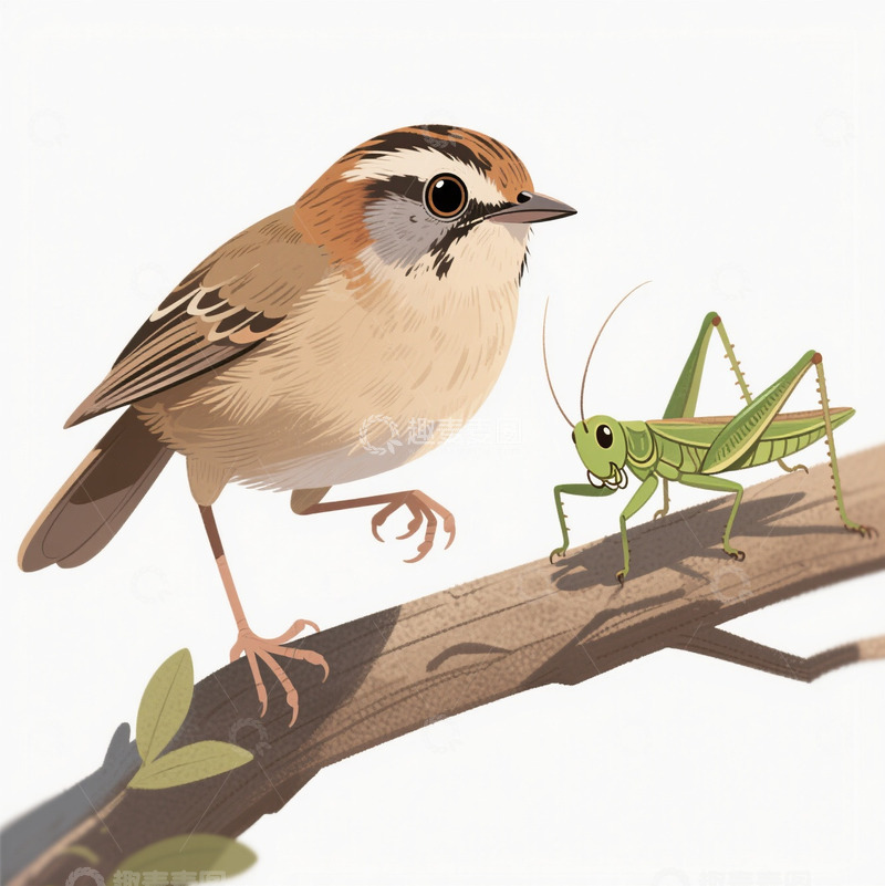 高清大图下载【趣麦麦图】麻雀1