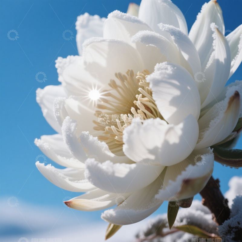高清大图下载【趣麦麦图】天山雪莲素材