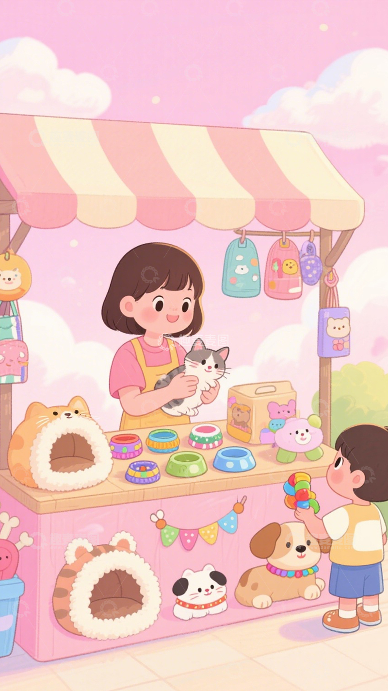 高清大图下载【趣麦麦图】宠物摊的萌趣时光2