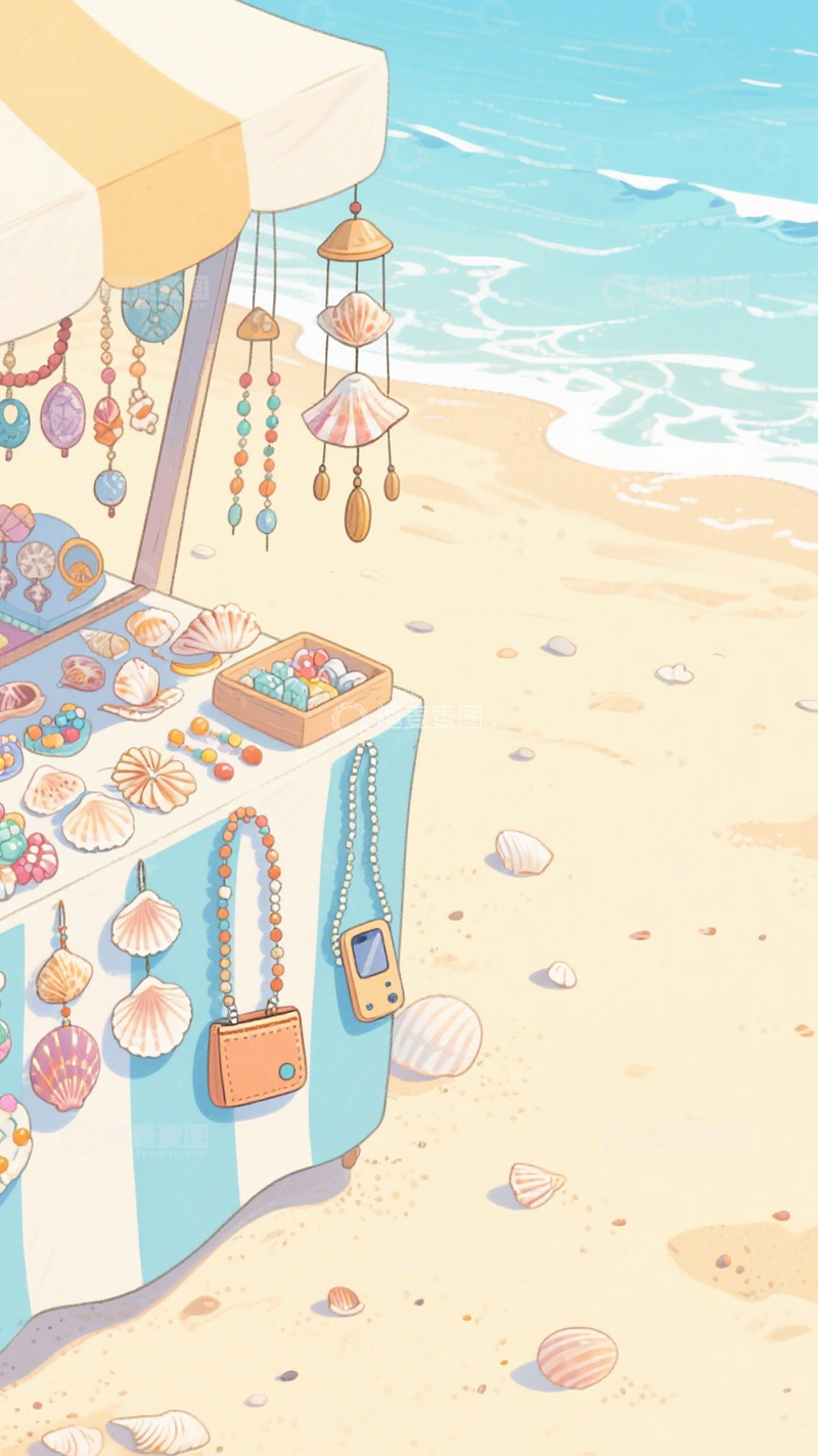 高清大图下载【趣麦麦图】海滨集市的海洋风情2