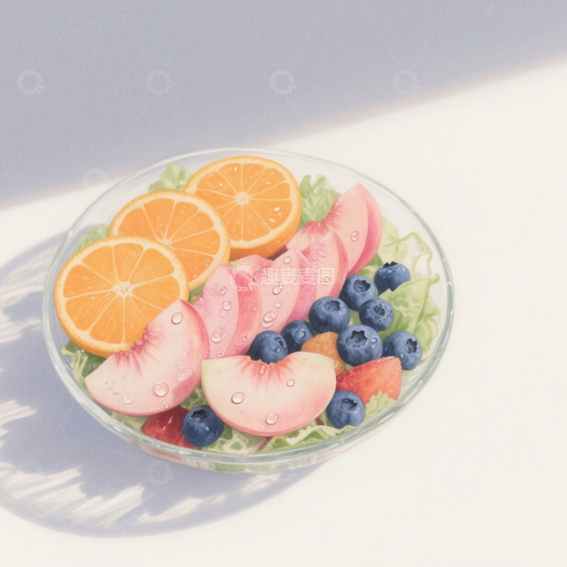高清大图下载【趣麦麦图】水果沙拉的清新盛宴1