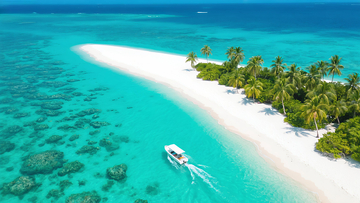 翡翠海岛航拍全景