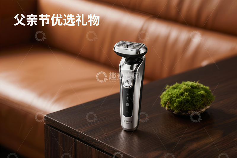 高清大图下载【趣麦麦图】父亲节电商剃须刀