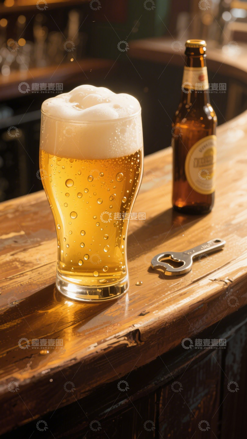 高清大图下载【趣麦麦图】酒馆啤酒的畅饮时光3