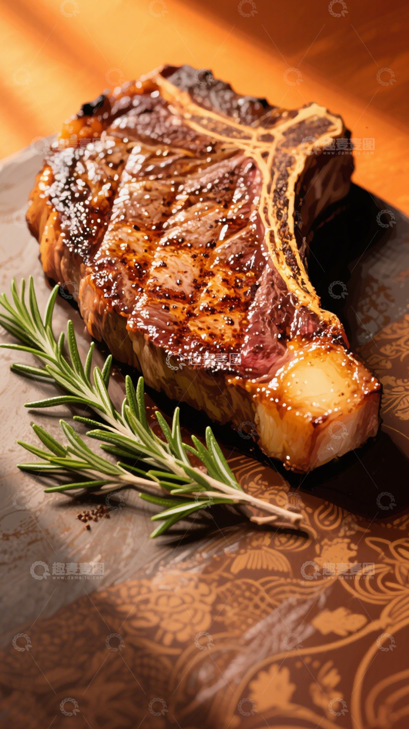 高清大图下载【趣麦麦图】煎制牛排的美味诱惑3