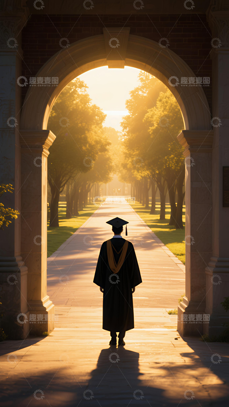 高清大图下载【趣麦麦图】走向未来的拱门