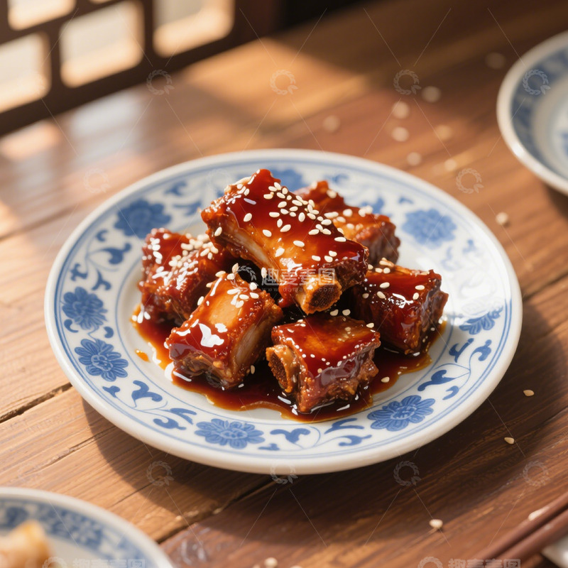高清大图下载【趣麦麦图】红烧排骨的中式美味1