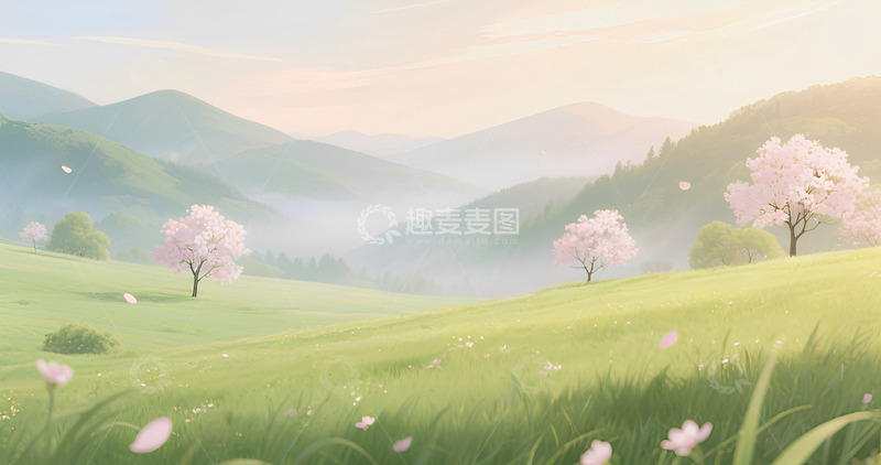 高清大图下载【趣麦麦图】春季草原风景4