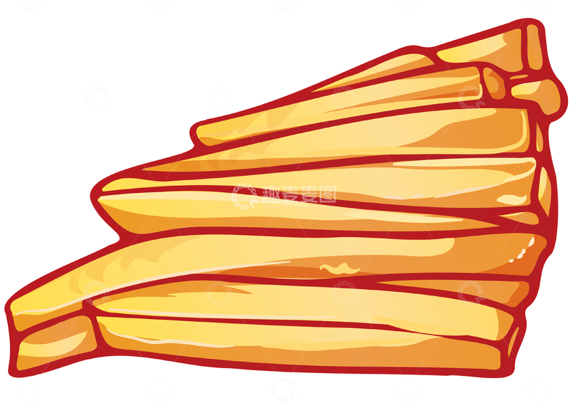 手绘油酸笋食材