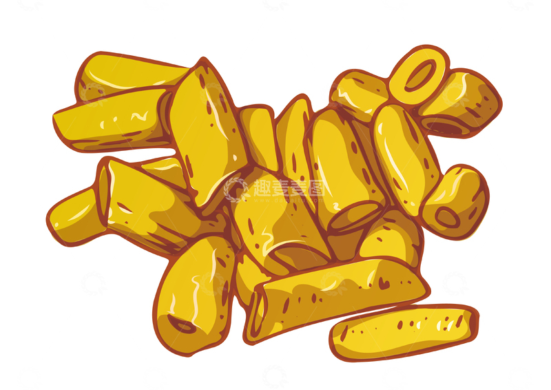 手绘酸豆角食材