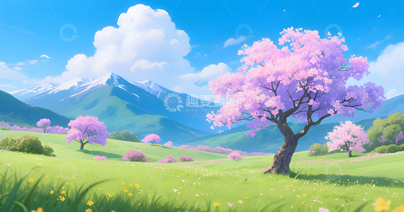 高清大图下载【趣麦麦图】春季草原风景1