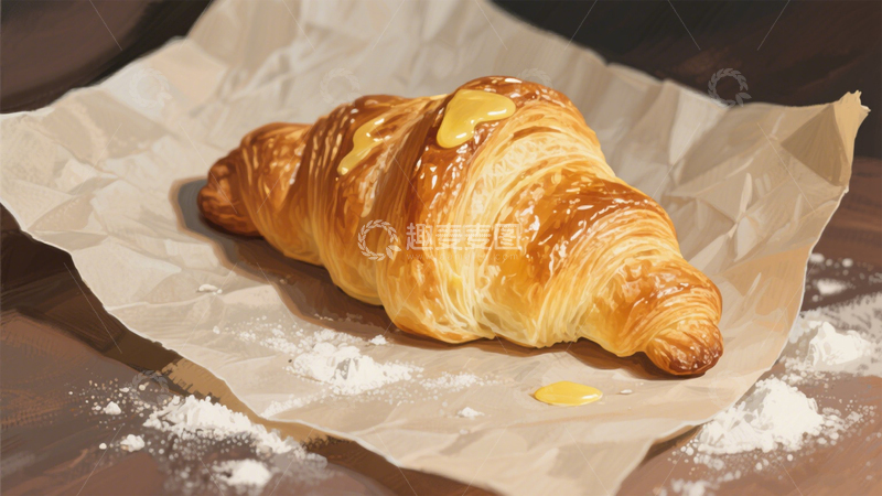 高清大图下载【趣麦麦图】可颂的酥脆诱惑2