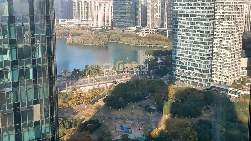 高清大图下载【趣麦麦图】楼顶俯拍合肥