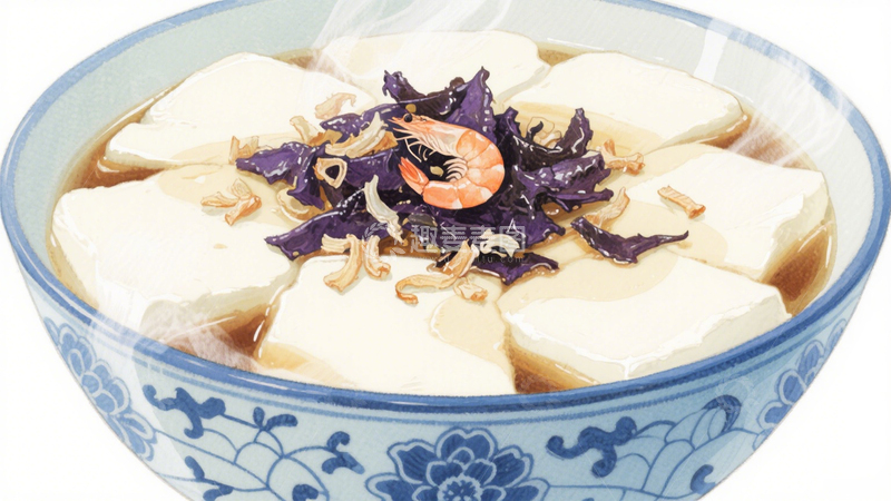 高清大图下载【趣麦麦图】手绘海鲜豆腐汤2