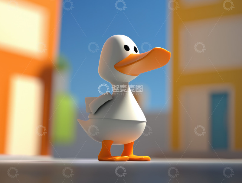 高清大图下载【趣麦麦图】风格化的卡通鸭AI插画摄影照片高清图片素风格化的卡通鸭AI插画摄影照片高清图片素风格化的卡通鸭AI插画摄影照片高清图片素