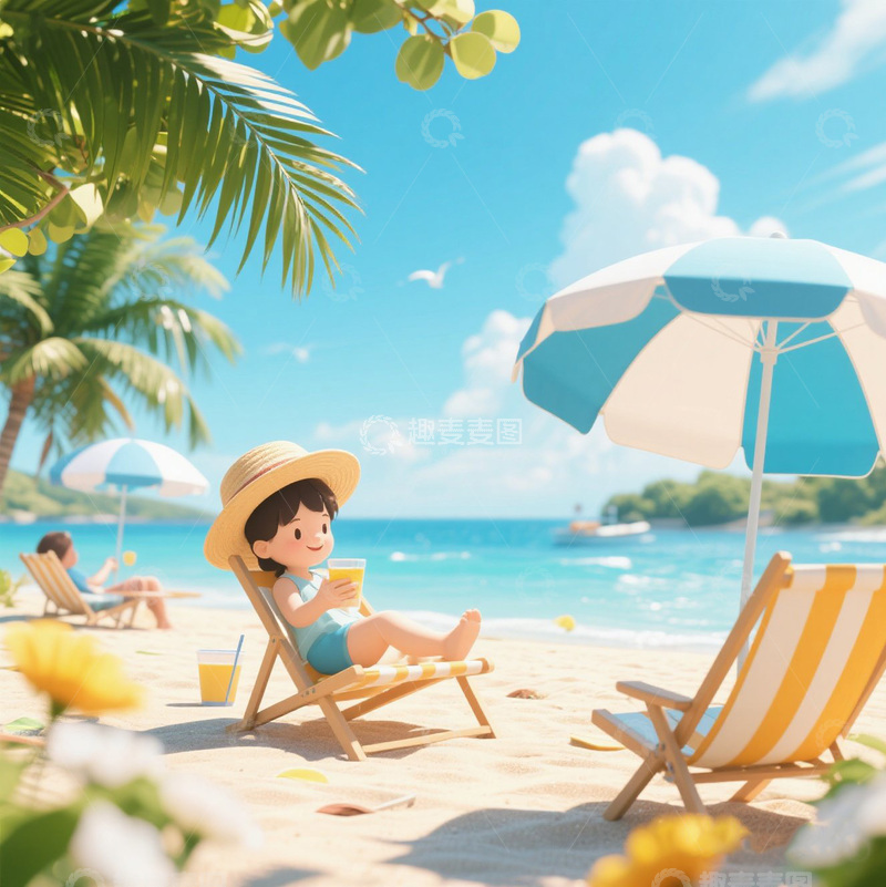 高清大图下载【趣麦麦图】夏日 夏天休闲 夏日狂欢