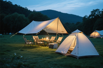 夜间露营，氛围感