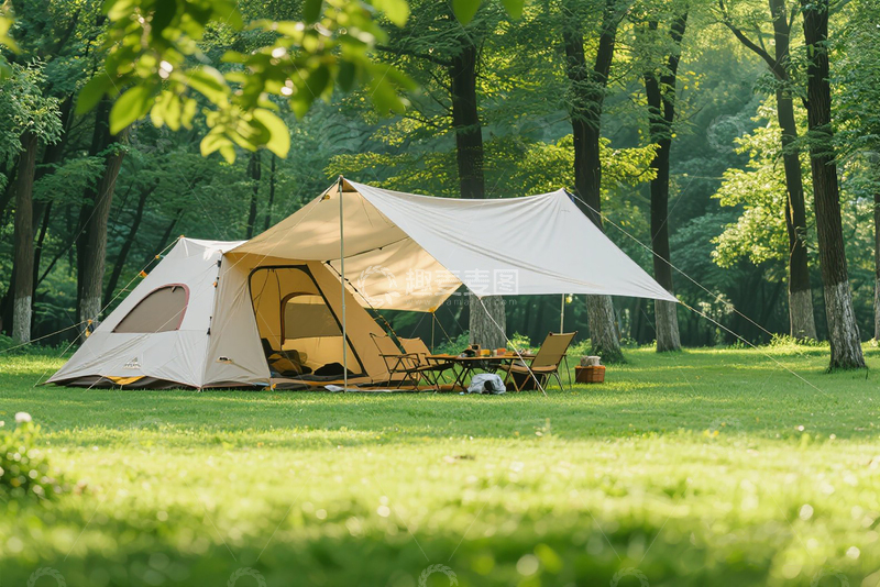 夏天露营，治愈
