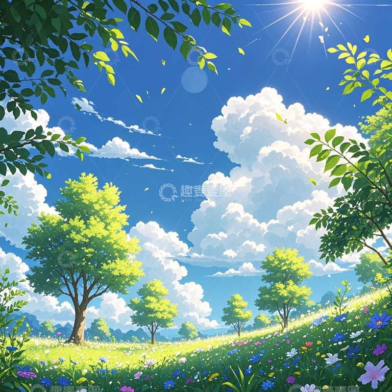 高清大图下载【趣麦麦图】夏日 晴空万里