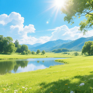 夏日炎炎自然风光