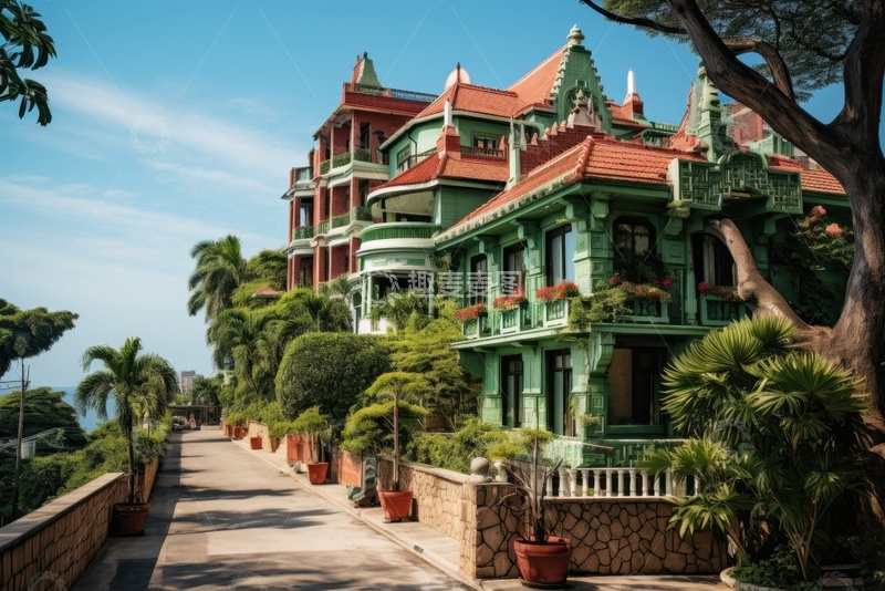 高清大图下载【趣麦麦图】独特建筑风格的别墅