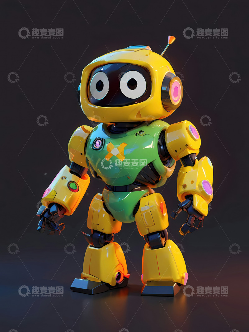 高清大图下载【趣麦麦图】色彩斑斓的机器人设计AI插画摄影照片高清色彩斑斓的机器人设计AI插画摄影照片高清色彩斑斓的机器人设计AI插画摄影照片高清