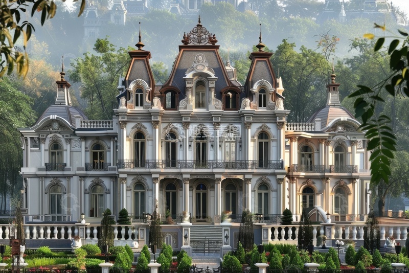 高清大图下载【趣麦麦图】巴洛克风格的古建筑