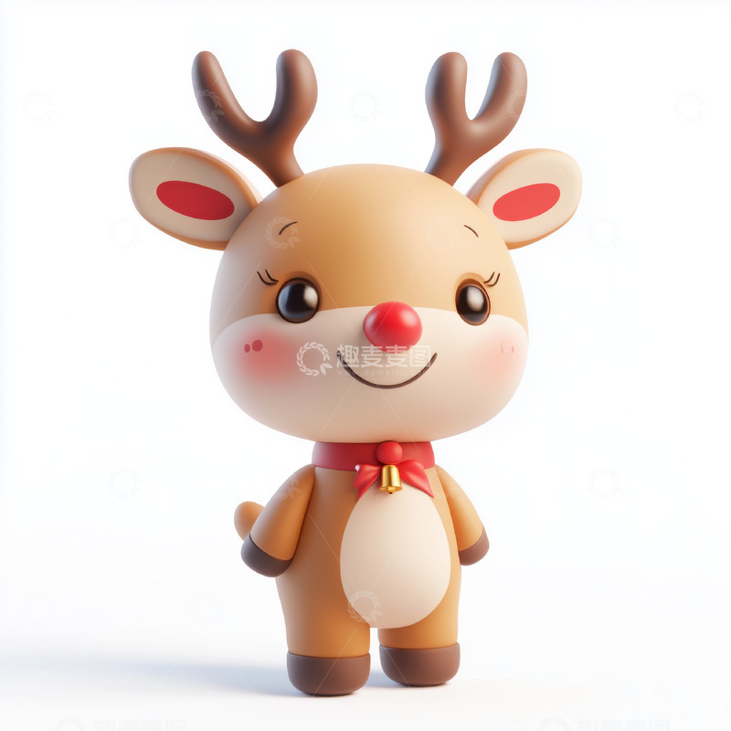 高清大图下载【趣麦麦图】卡通驯鹿AI插画摄影照片高清图片素材卡通驯鹿AI插画摄影照片高清图片素材卡通驯鹿AI插画摄影照片高清图片素材
