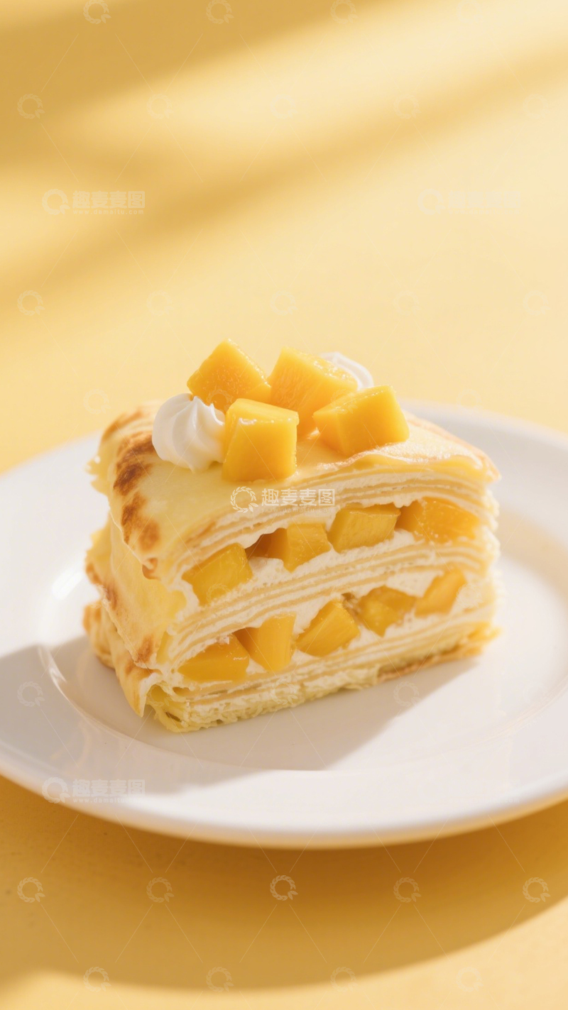 高清大图下载【趣麦麦图】芒果蛋糕美食3