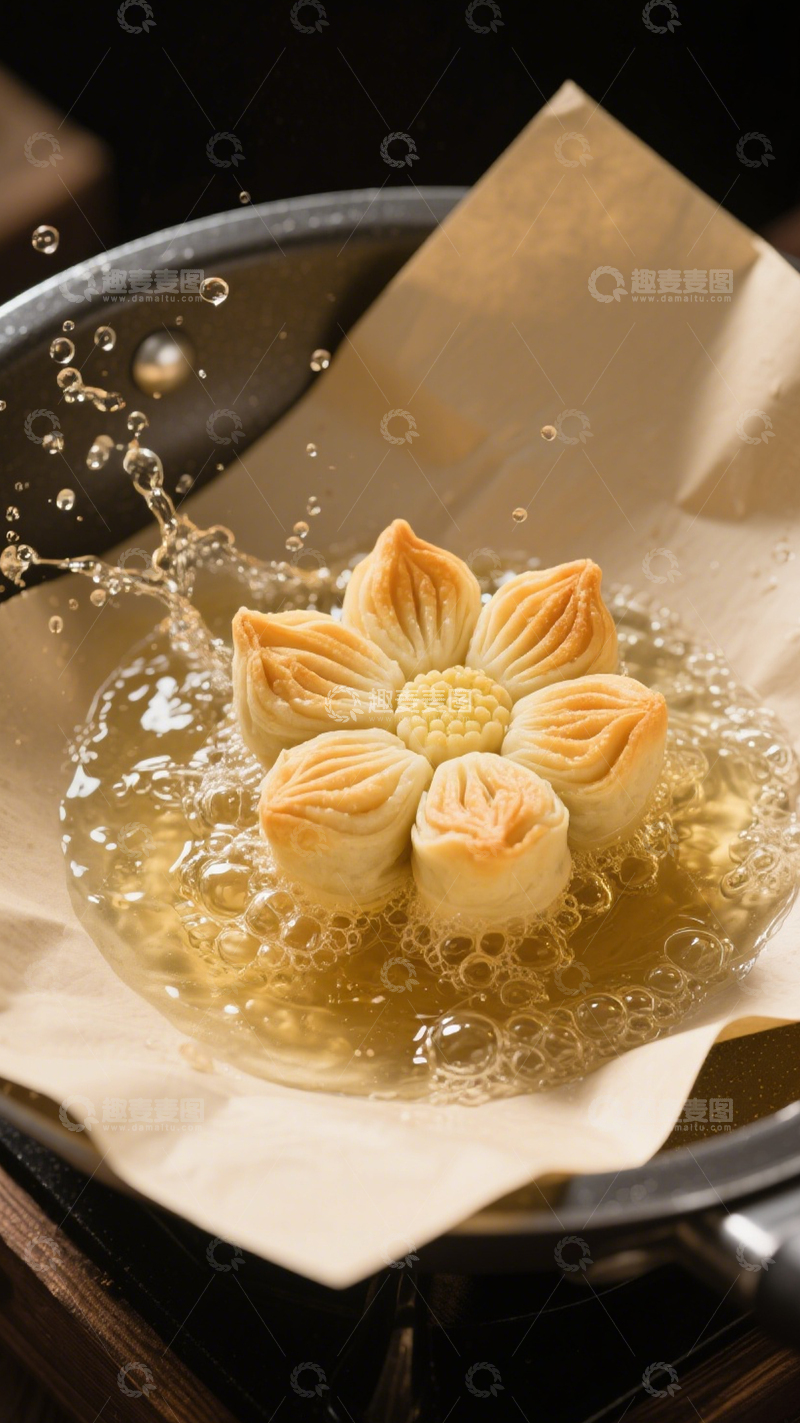 高清大图下载【趣麦麦图】荷花酥传统糕点2