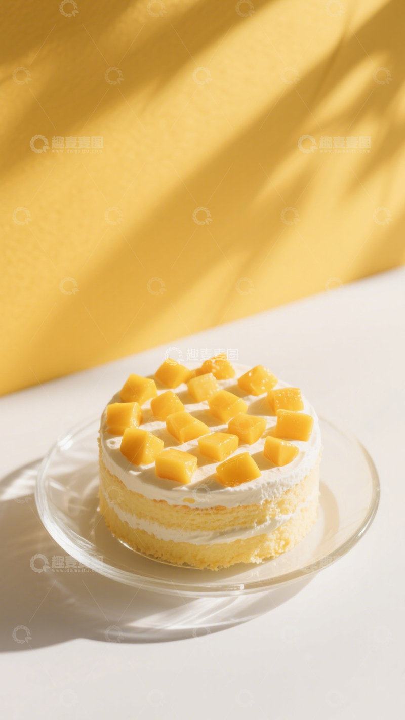 高清大图下载【趣麦麦图】芒果蛋糕美食2