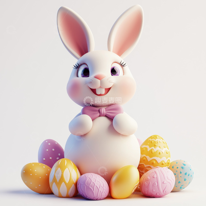 高清大图下载【趣麦麦图】欢快的复活节兔子AI插画摄影照片高清图片欢快的复活节兔子AI插画摄影照片高清图片欢快的复活节兔子AI插画摄影照片高清图片1