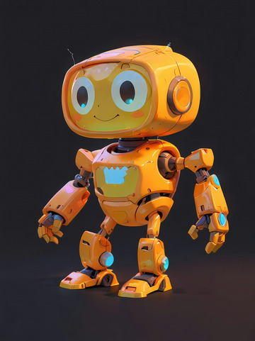 友好的橙色机器人AI插画摄影照片高清图片友好的橙色机器人AI插画摄影照片高清图片友好的橙色机器人AI插画摄影照片高清图片