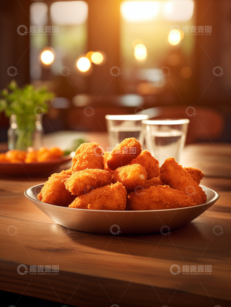 高清大图下载【趣麦麦图】美味鸡米花摄影图7