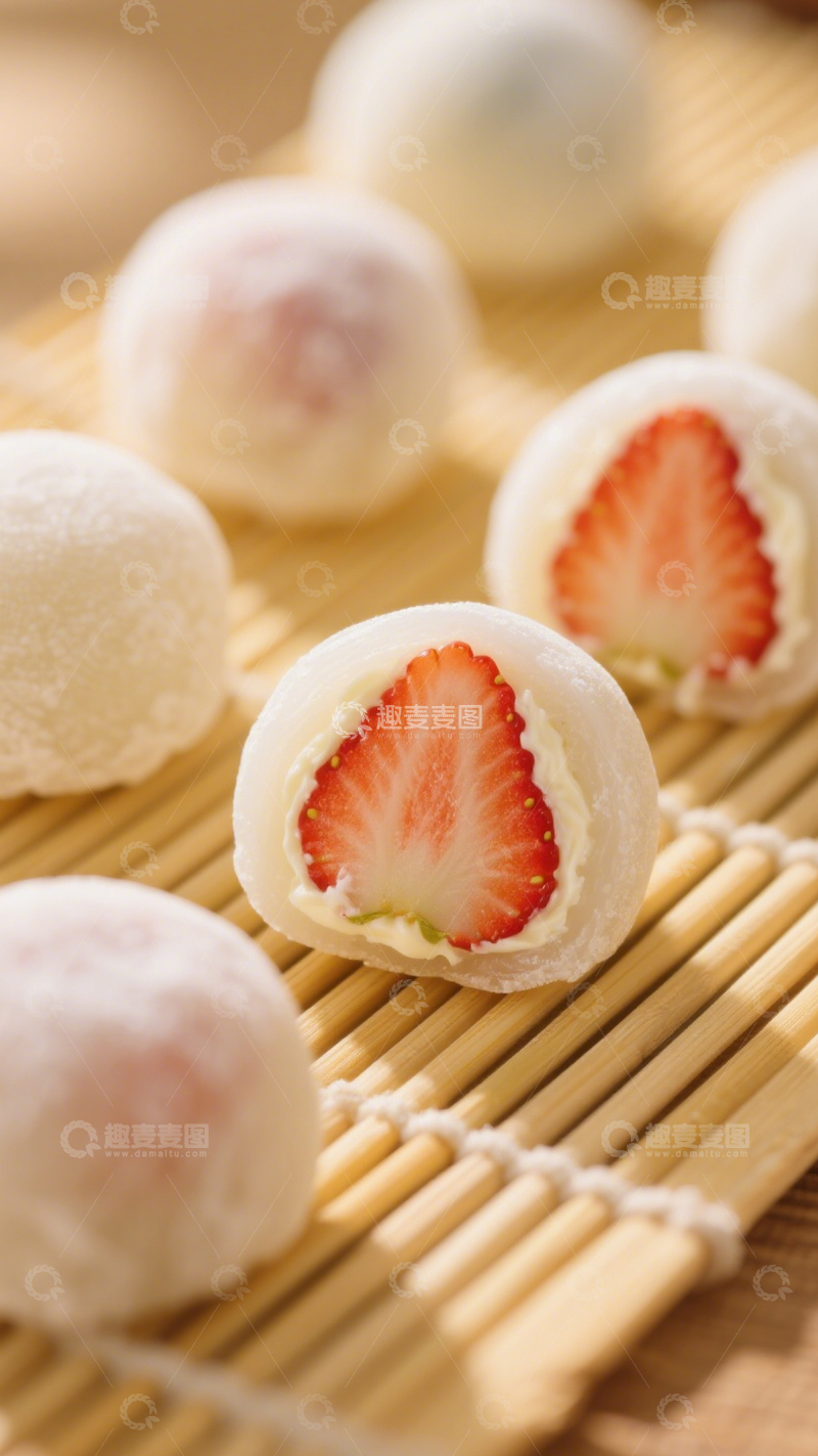 高清大图下载【趣麦麦图】日式水果夹心大福3