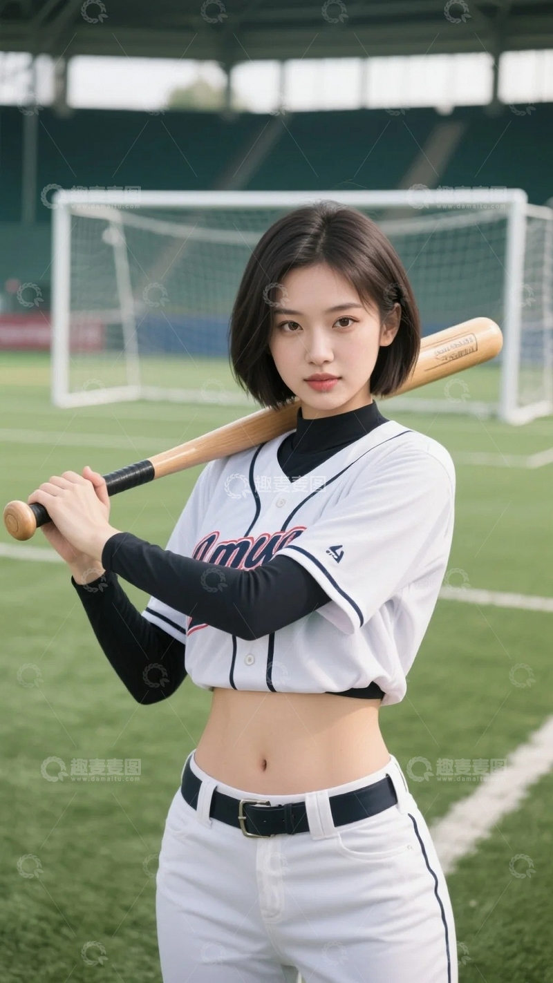 高清大图下载【趣麦麦图】棒球少女的青春飞扬2
