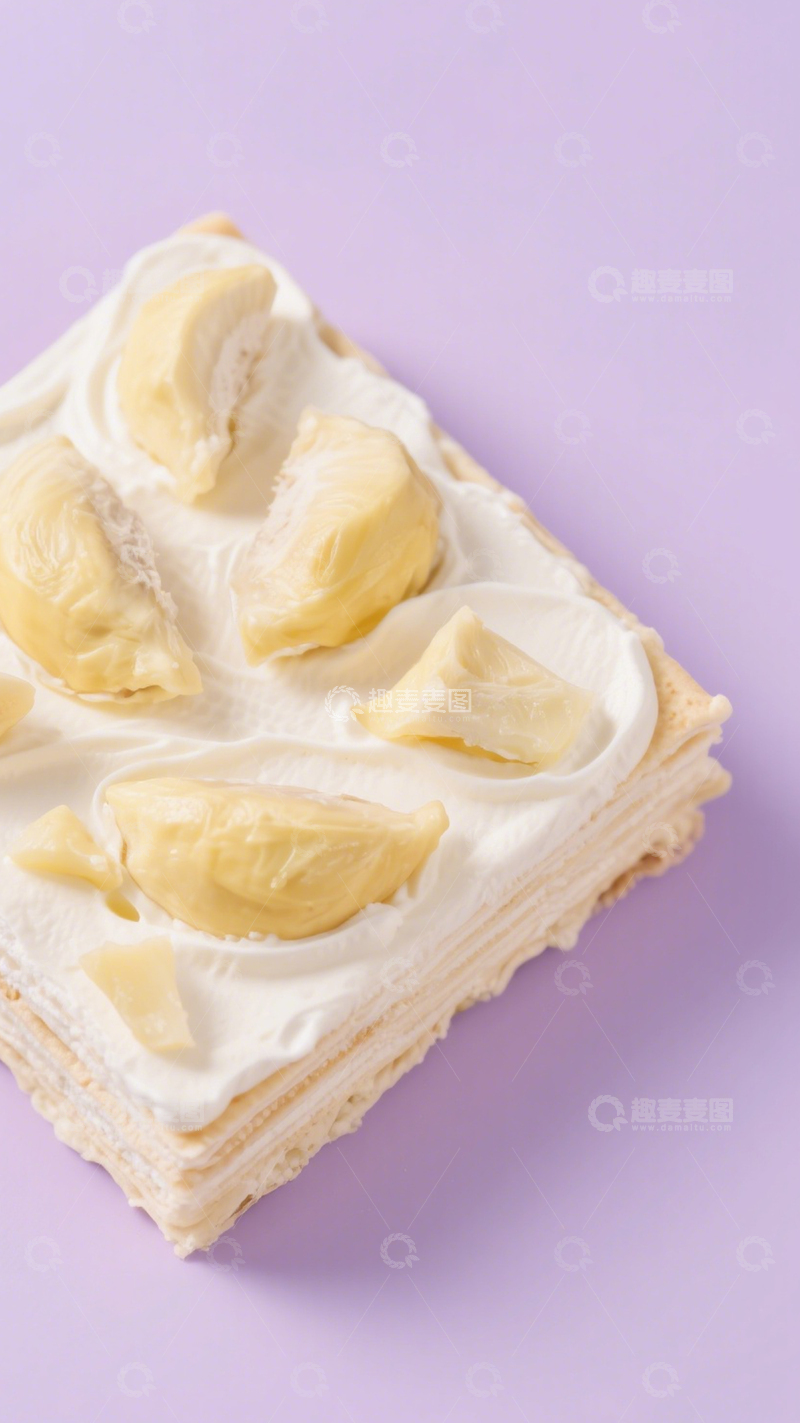 高清大图下载【趣麦麦图】榴莲千层蛋糕4