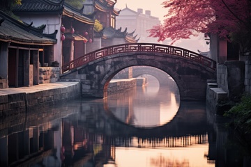 江南水乡河道古镇