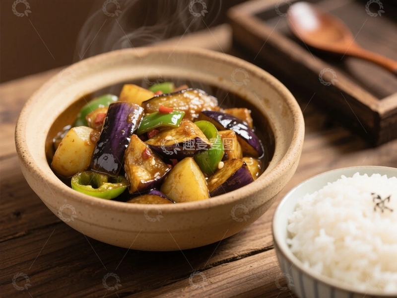 高清大图下载【趣麦麦图】家常地三鲜的美味诱惑1