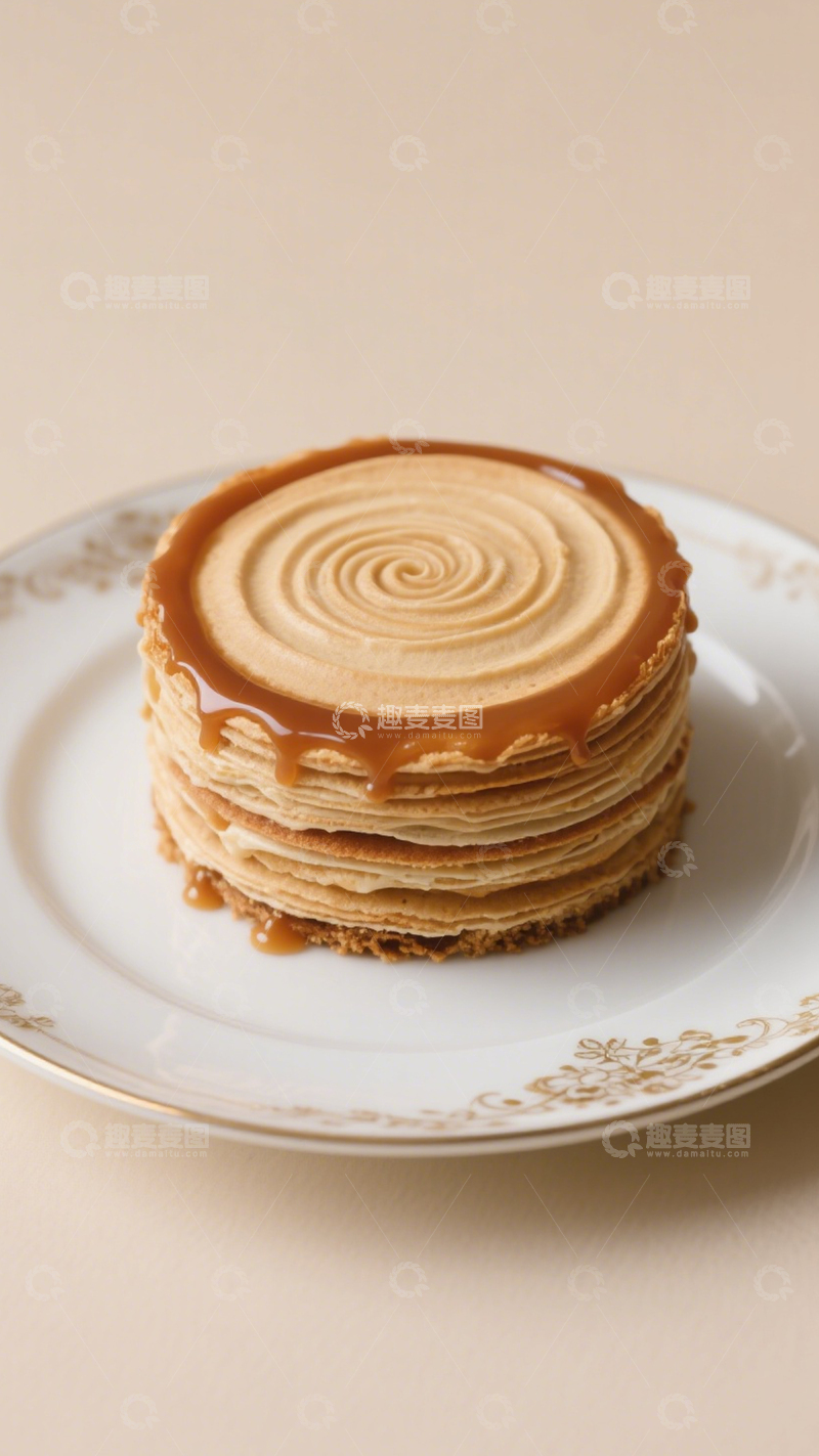 高清大图下载【趣麦麦图】焦糖多层蛋糕3