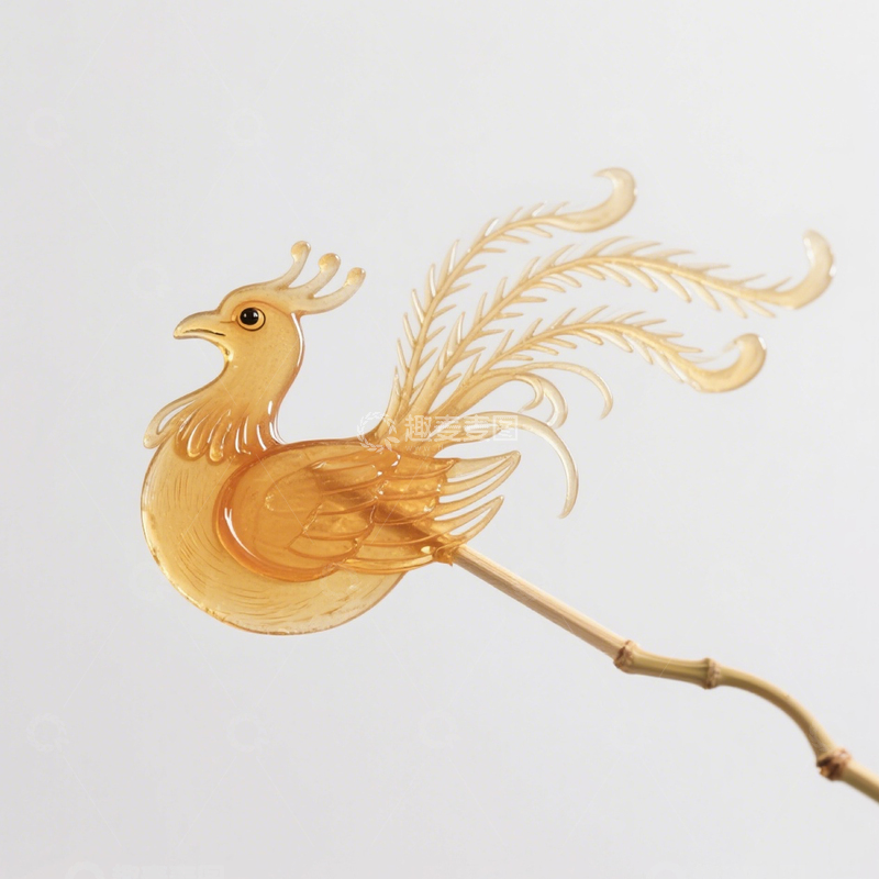 高清大图下载【趣麦麦图】传统凤凰糖画1