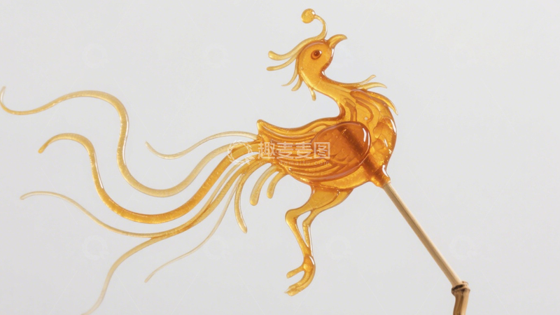 高清大图下载【趣麦麦图】传统凤凰糖画2