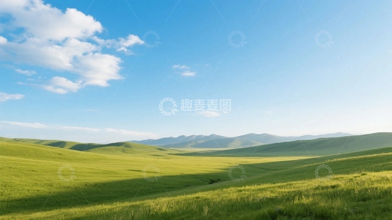 高清大图下载【趣麦麦图】草原牧歌的自然画卷