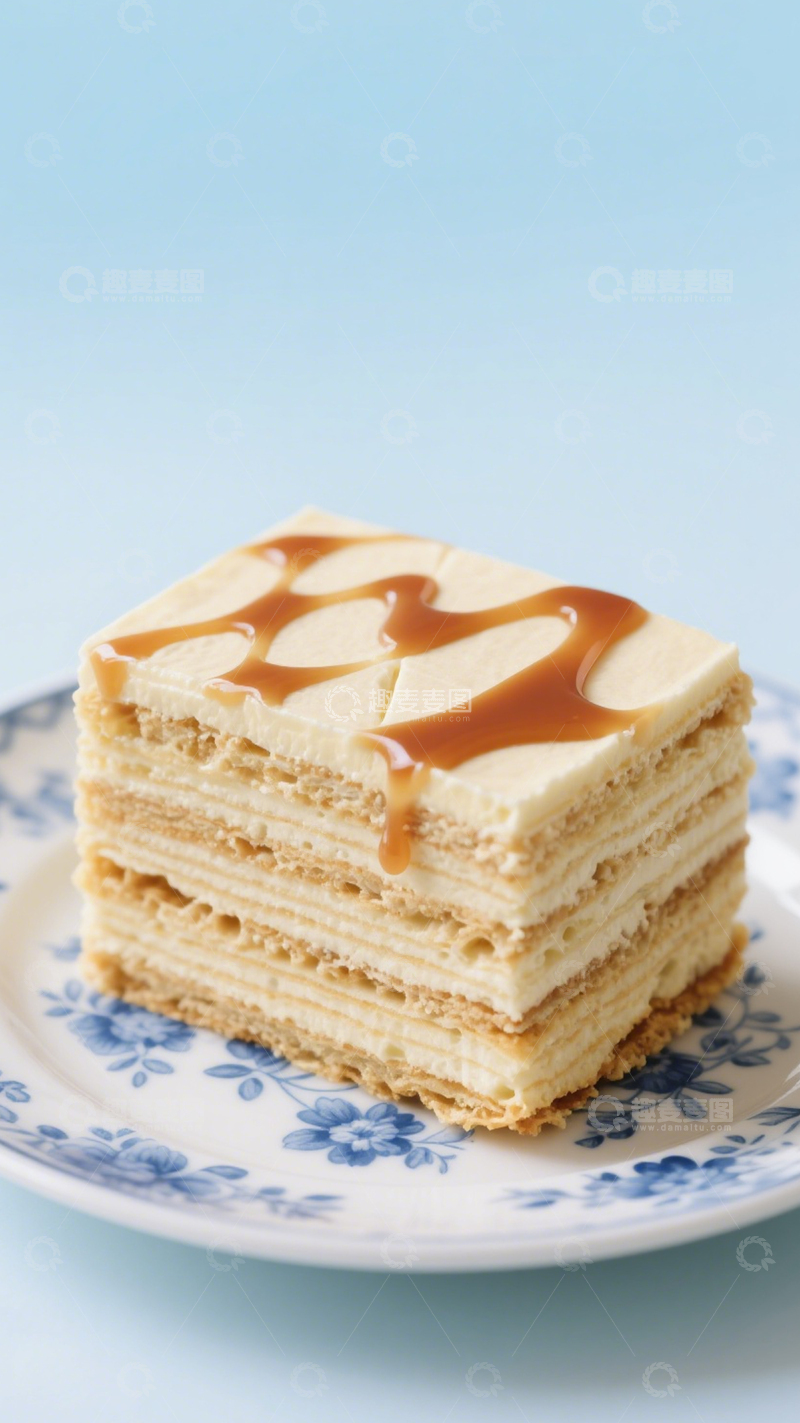 高清大图下载【趣麦麦图】焦糖多层蛋糕4