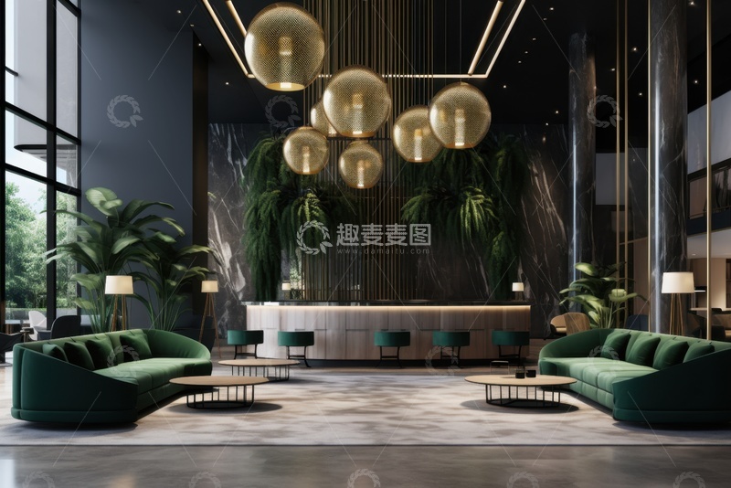 高清大图下载【趣麦麦图】酒店大堂高端会所
