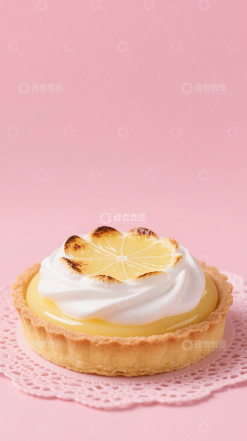 高清大图下载【趣麦麦图】精致柠檬挞甜品4