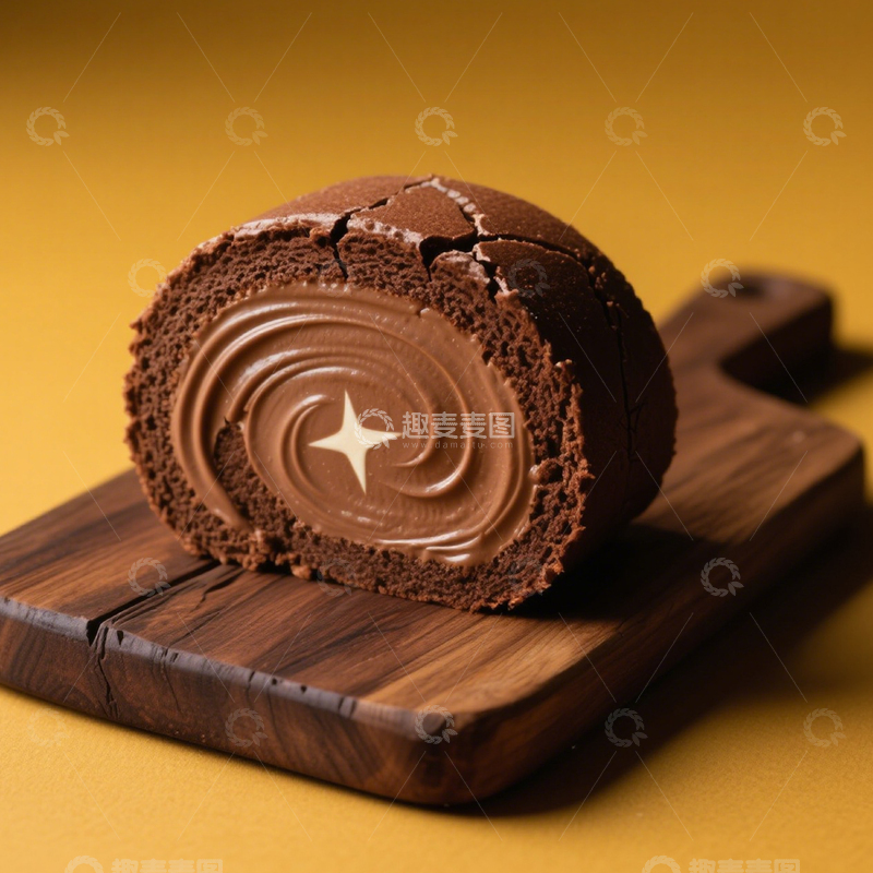 高清大图下载【趣麦麦图】可可夹心巧克力卷1