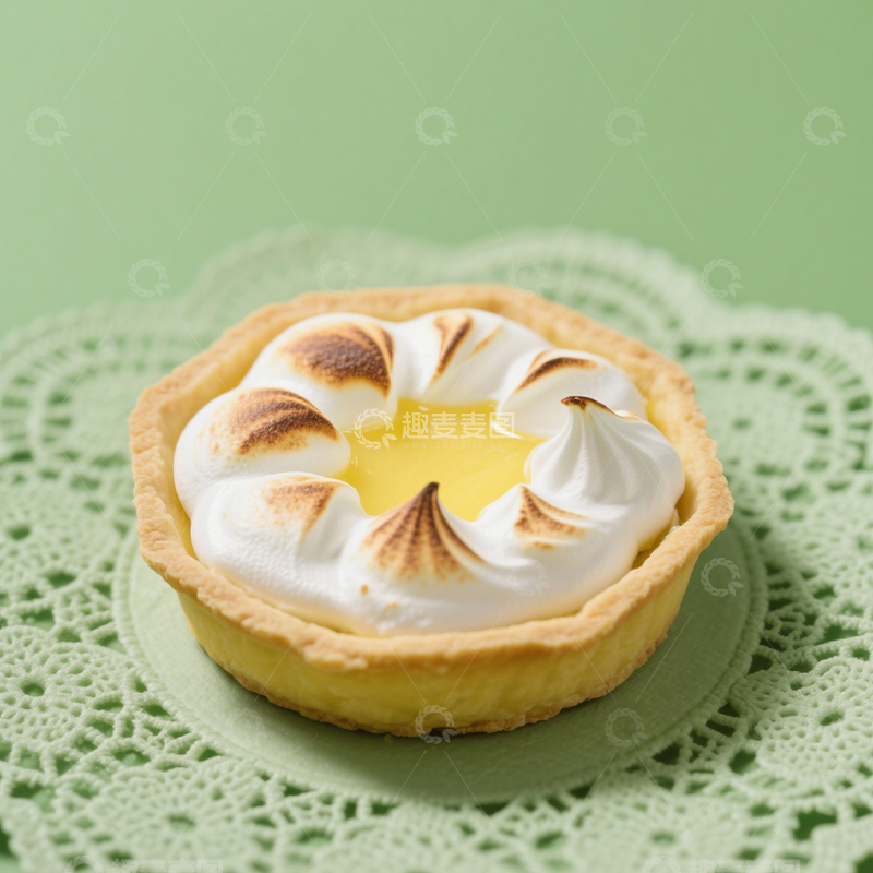 高清大图下载【趣麦麦图】精致柠檬挞甜品1